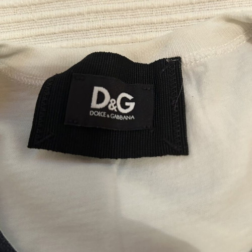 D&G men's T-shirt, white and blue, size L