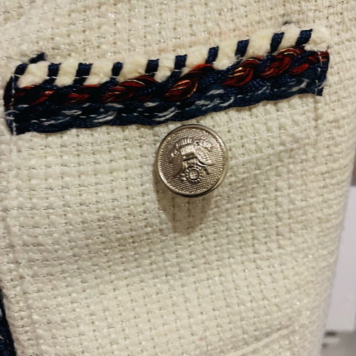 Chanel women's knitted jacket like new, white, size L