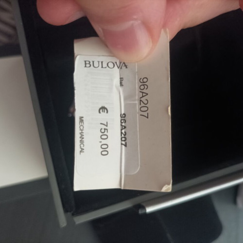 Bulova Wilton 96A207 men's automatic watch, silver open heart dial