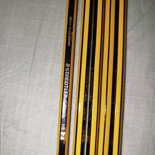 Pencils used, pack of five, almost new