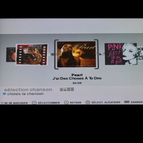 SingStar PS2 game used, party karaoke, French language