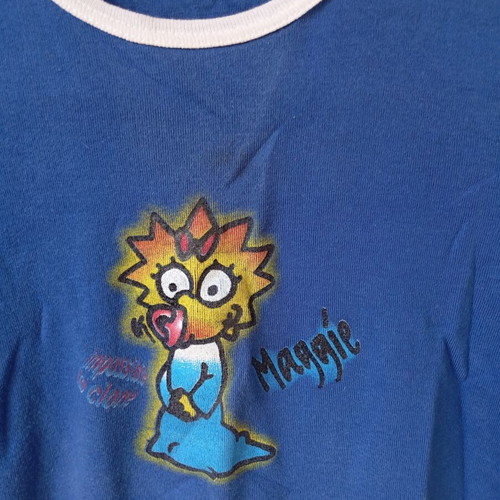 Simpsons T-shirt like new, blue, size S