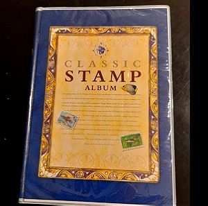 όμορφο κενουργιο μικρό άλμπουμ μπλε για γραμματοσημα πωλειται αδειο