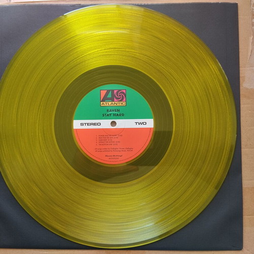 Raven Stay Hard LP translucent yellow vinyl new, metal