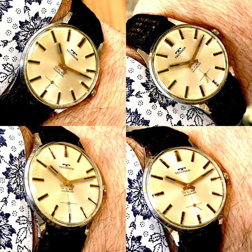 Technos vintage 1965 mechanical wristwatch used men's