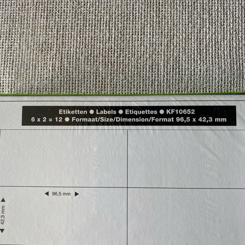 A4 Multipurpose Adhesive Labels 1200 Pieces 96.5x42.3 mm New