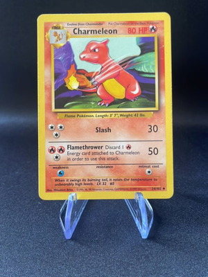 Charmeleon Pokemon TCG Base Set 1999 card like new