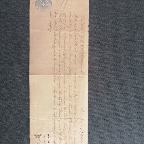 Bill of exchange 1887 used, Ottoman property in Larisa