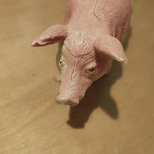 Pig miniature used, hard plastic