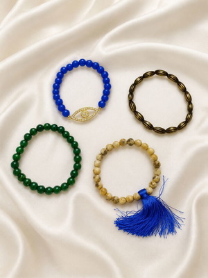 Set of 4 colorful bracelets