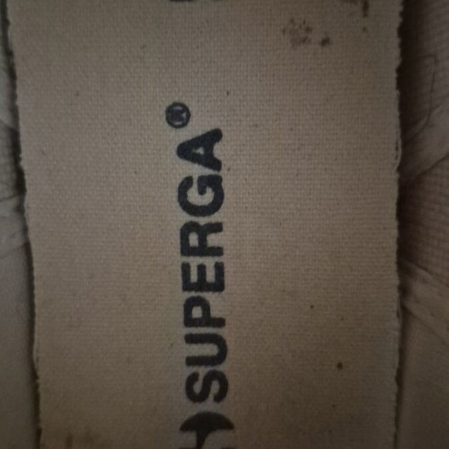 Superga white sneakers with laces, size 37