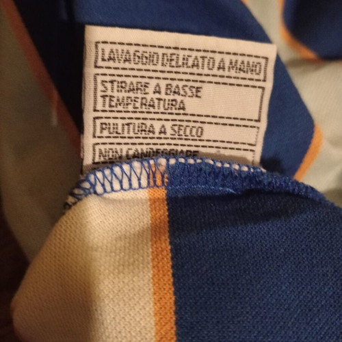Claudio Ferrante striped men's polo shirt like new, size M