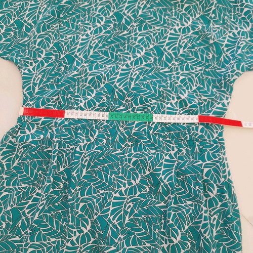 Dress boutique turquoise and white midi length like new