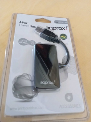 Aqprox 4-Port Travel USB Hub new