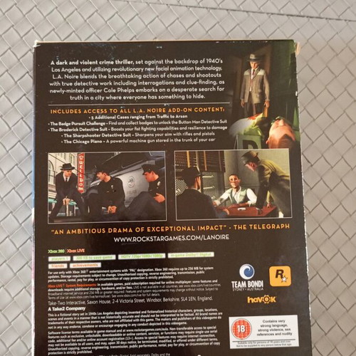 L.A. Noire Complete Edition Xbox 360 game