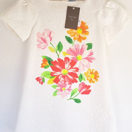 Mayoral Girl Dress Size 10 New, Formal White