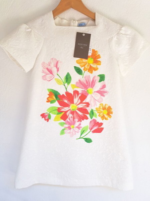 Mayoral Girl Dress Size 10 New, Formal White