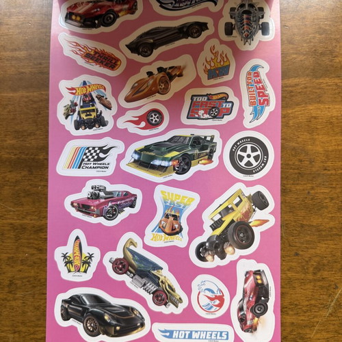 Hot Wheels Sticker Fun over 100 Reusable Stickers Mattel new