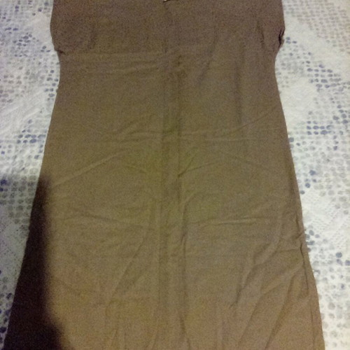 Brown dress in straight cut like new, size XL