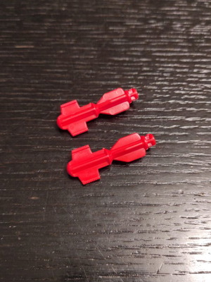 G.I.Joe Cobra WOLF Missile x2 used, Hasbro 1987