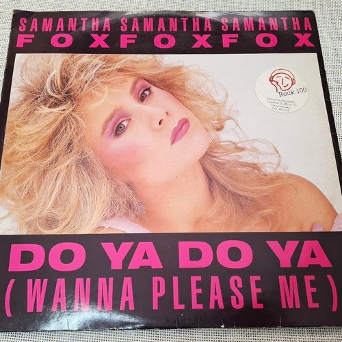 Samantha Fox Do Ya Do Ya (Wanna Please Me) 12' μεταχειρισμένο, pop