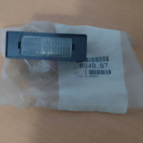 Peugeot License Plate Number Light 6340.87 new for 106 306 406 605