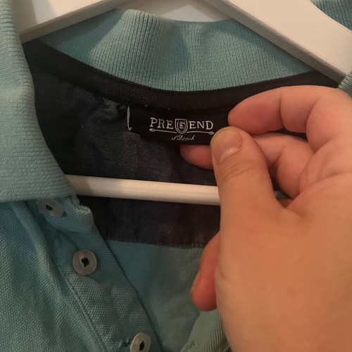 Pre End summer polo-type t-shirt medium light green like new
