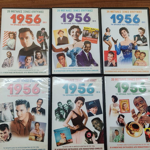 Collection of 12 CDs with major hits 1956-1957 used, rock