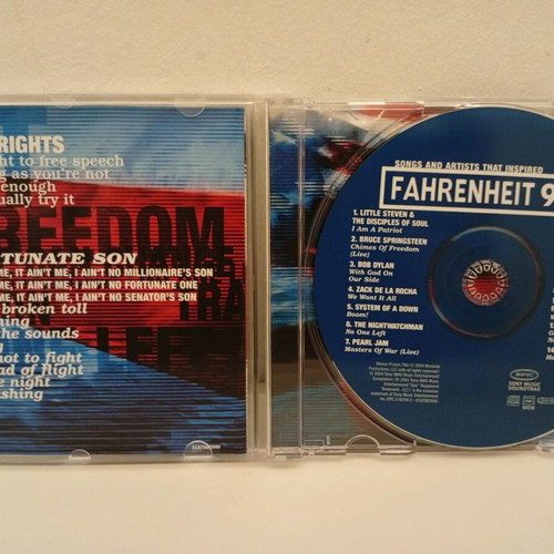 Songs And Artists That Inspired Fahrenheit 9/11 CD used, rock