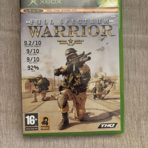 Full Spectrum Warrior Xbox Original game, English
