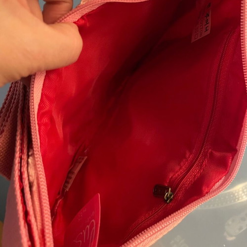 Pink Duko Star shoulder bag new with red bunny wallet