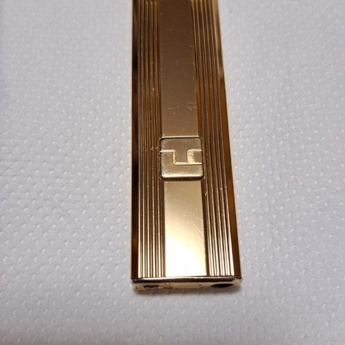 Ted Lapidus lighter used, gold plated