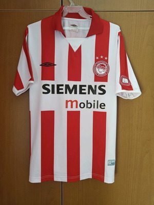Authentic Olympiacos 2004-05 jersey numbered limited edition, like new, Rivaldo #5