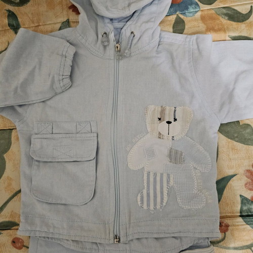 Baby clothing set blue for 18-month boy like new