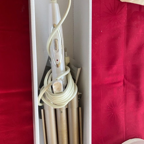 Hair curler used with three barrels for wavy curls