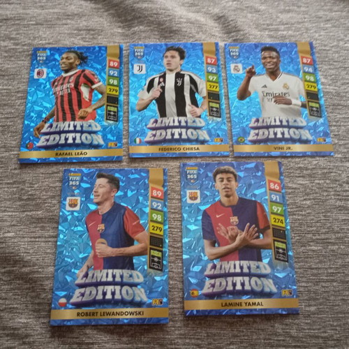 Panini FIFA 365 Adrenalyn XL 2025 Limited Edition collectible cards set of 5