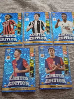 Panini FIFA 365 Adrenalyn XL 2025 Limited Edition collectible cards set of 5