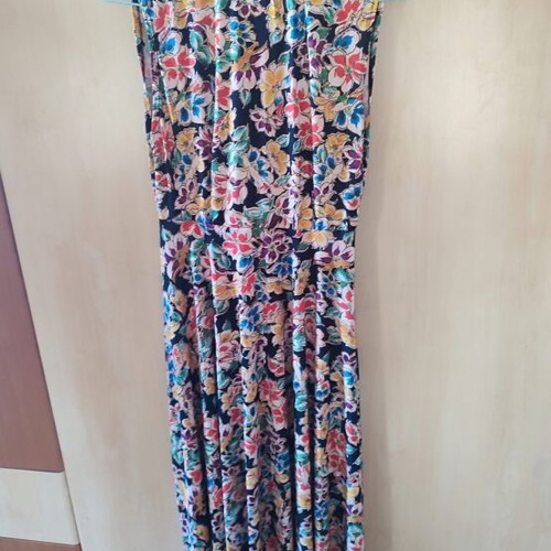 Zara midi sleeveless printed dress like new, size L
