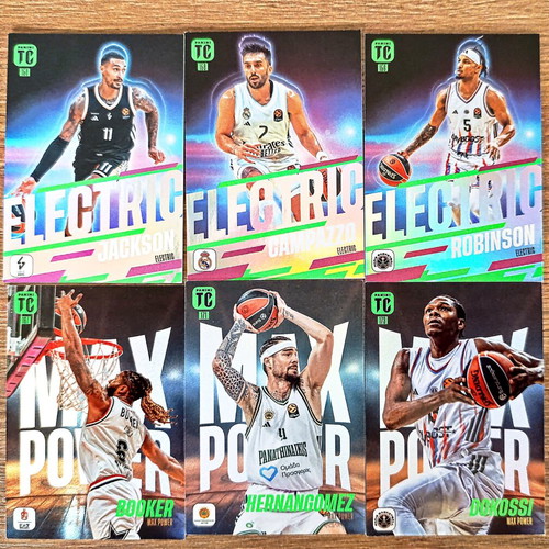 Panini Top Class Euroleague Card Bundle Max Power & Electric new