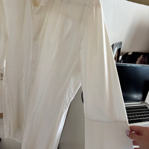 Be a Bee Couture white oversized shirt size small like new