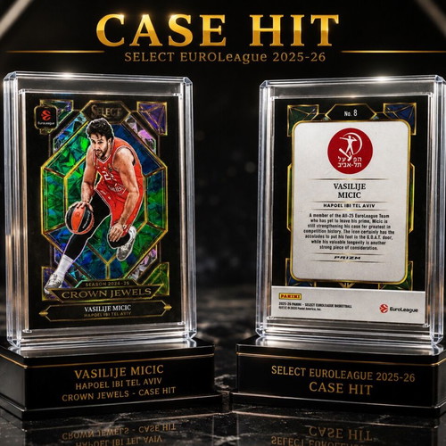 Vasilije Micic Crown Jewels Case Hit basketball card