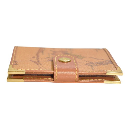 Alviero Martini 1A Classe Geo Classic Card Holder like new, brown map design