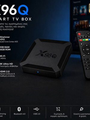 X96Q Smart TV Box, Android 10, 4K Ultra HD