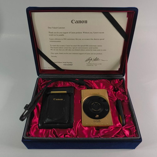 Canon IXUS IX240 Limited Edition Gold APS Camera like new