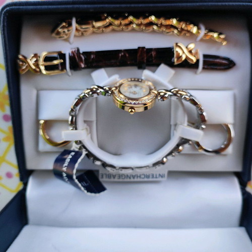 Anne Klein women's watch new with 3 interchangeable faces and straps