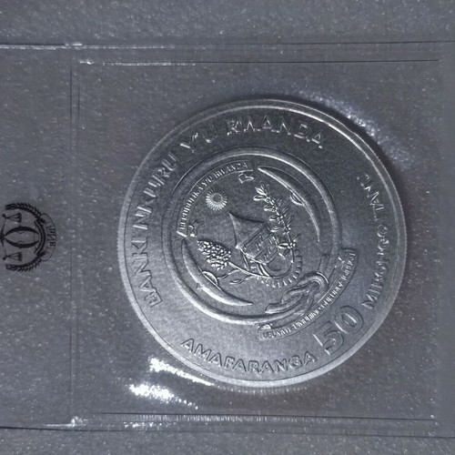 Silver Rwanda 50 Francs .999 1oz 2014 coin new