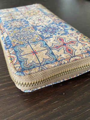 Women's wallet and mini crossbody bag with azulejos design, new