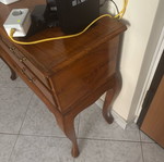 Brown buffet used with mirror without items