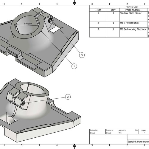 New Starlink Gen 3 V4 Dish Support Base