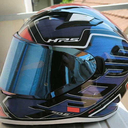 Givi H50.6 Sport helmet like new, Deep Blue/Red, size 56 small